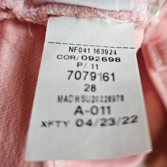 Madewell The Perfect Jean Short Garment-Dye Edition Autumn Pink Size 28 - Picture 10 of 11